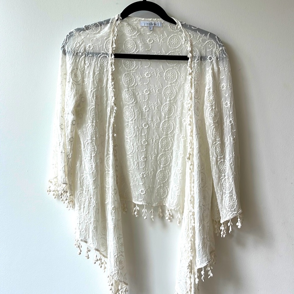 Onda de mar//small//Gorgeous lace cover up/jacket